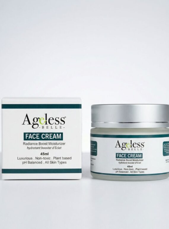 Ageless Belle Radiance Boost face moisturizer for healthy skin hydration and barrier support