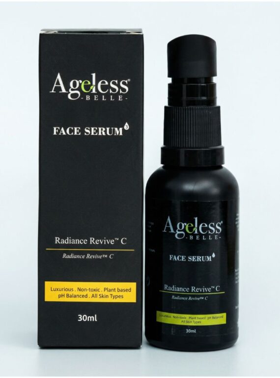 Ageless Belle Radiance Revive Vitamin C serum with alpha arbutin for dark spots and uneven skin tone
