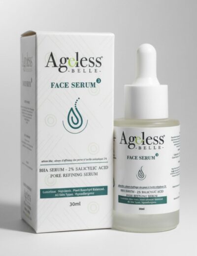 Ageless Belle BHA salicylic acid pore refining serum for oily and acne-prone melanin-rich skin