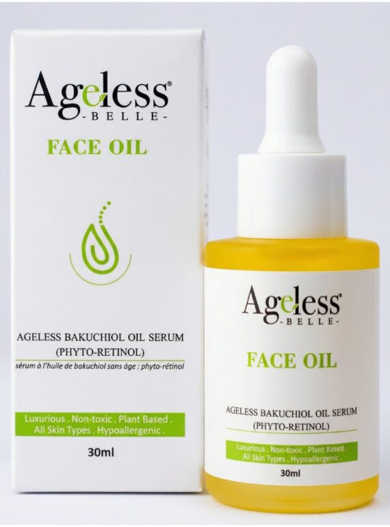 Ageless Belle Bakuchiol plant retinol oil serum for skin renewal formulated in Kenya