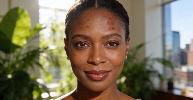 skincare routine for hyperpigmentation on melanin rich skin